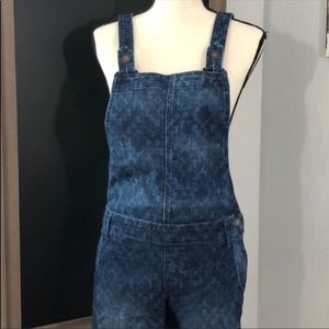 Hollister Denim Overalls. Medium. Cross strap.